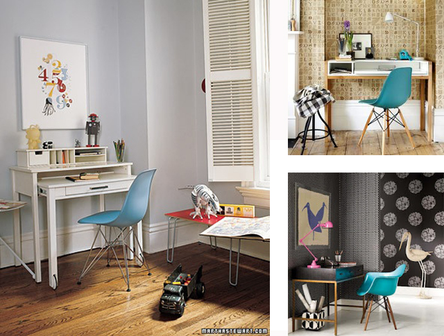 Home office Eames chair_blue