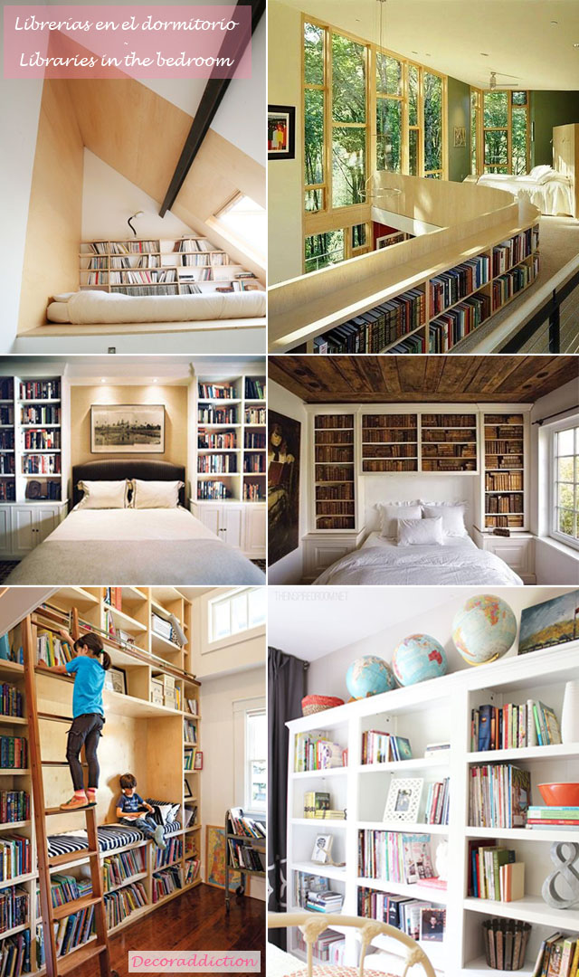 Librerías en casa - Libraries at home_dormitorio